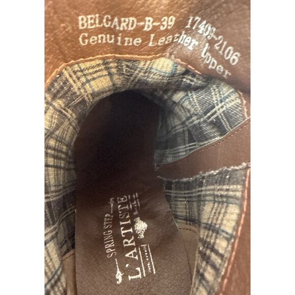 L'Artiste by Spring Step Women's Belgard Black Leather Ankle Bootie Size 39 - Picture 8 of 11